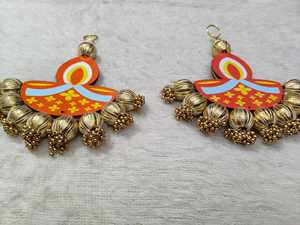 Traditional Diya Hanging for Festive Home Decor | <b>Beaded</b> Latkan Garland For Diwali Decor | <b>Door</b> and Wedding Entrance Backdrop - Product Image 3