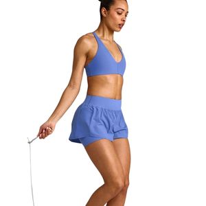 Soutien-gorge de sport pour femme en tissu extensible doux, col en V, confortable, idéal pour le yoga et la course à pied - Product Image 2
