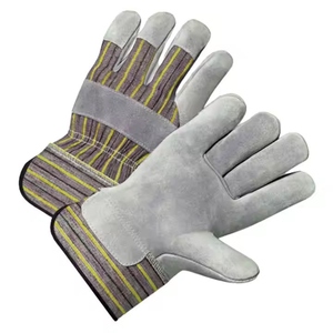Gants de travail en cuir de vachette pleine fleur de qualité supérieure pour monteurs canadiens, certifiés CE, antistatiques et de sécurité - Product Image 2