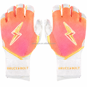 Guantes de Béisbol Profesionales Bruce Bolt de Calidad Antideslizante para Infield, Diseño de Logotipo Personalizado, Guantes de Bateo de Cuero Dividido Premium - Product Image 4