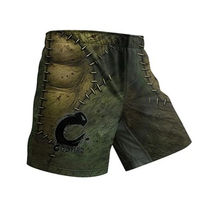 Shorts MMA pour hommes, imprimé, taille élastique, entraînement en salle de sport, kickboxing, légers, séchage rapide, colorés, haut de gamme pour arts martiaux - Product Image 6