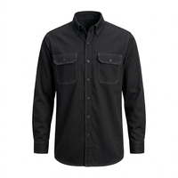 Camisa de Trabajo Industrial Personalizada OEM para Hombre, de Algodón Ignífugo, para Ingenieros de Seguridad y Construcción, 220g, Rip-Stop, de Secado Rápido