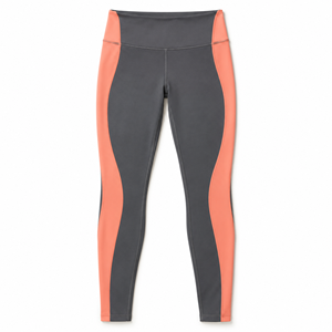 <b>Womens</b> <b>Grey</b> Peach Curved Panel <b>Leggings</b> High Waist Full Length Yoga Pants Gym Workout Training Activewear Custom Fitness Sports - Product Image 6