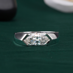 1.70 CT Emerald Cut Lab Grown Diamond Solitaire <b>Ring</b> with 14K Gold Prong Setting VVS1-VVS2 DEF Clarity Wedding Band Statement - Product Image 1