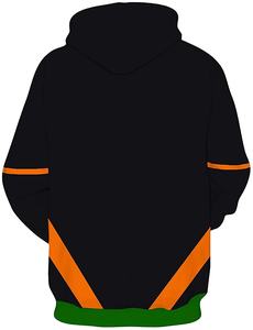 Sweat à capuche unisexe en molleton bouclette 400 g/m² à motif de crânes, séchage rapide, respirant, polyester/coton, sublimation intense, et ensembles pour hommes - Product Image 5