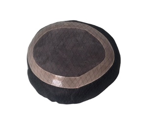 Human Hair Mono Base Toupee Bonnet <b>Wig</b> for <b>Men</b> with Bangladesh Hair Patches and Taz Hair - Product Image 4