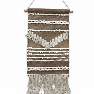Tapiz de Pared de Macramé con Borlas Estilo Boho, Hecho a Mano, Madera de Sheesham, Venta al Por Mayor - Product Image 6