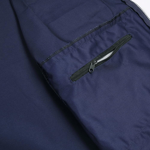 Chaleco de trabajo de verano para hombre con cuello en V, cremallera, poliéster/algodón, multibolsillos, antiencogimiento. - Product Image 4