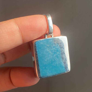 Iced Out <b>Pendant</b> Necklace Micro Pave CZ <b>Initial</b> Charm Hip Hop Jewelry Luxury Bling Square Design Sparkle - Product Image 3
