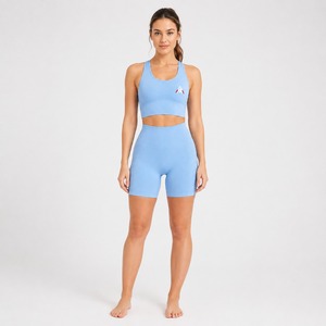 Conjunto Deportivo para Mujer, Bra y Shorts, Logotipo Personalizado, Transpirable, Elástico, para Gimnasio, Fitness, Ejercicio, Venta al Por Mayor - Product Image 1