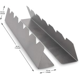 Stainless Steel Shish Kabob Rack with 6 Skewer Holders Prevents Burn & Stick to Grill Elevated <b>BBQ</b> Tool - Product Image 3