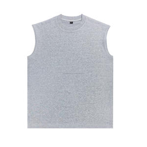 Débardeur Homme Personnalisé de Haute Qualité, Coupe Oversize Décontractée, Idéal pour la Gym et la Course, Sans Manches, Respirant, en Maille Tressée avec Logo Brodé - Product Image 4