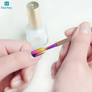 Outil professionnel double embout en acier inoxydable pour retirer le vernis gel, repousse-cuticules, fournitures de manucure et nail art, logo personnalisé, vente en gros - Product Image 3