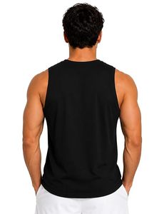 Gilet de sport décontracté pour homme, axé sur le confort, 100 % coton, conception sans coutures, construction respirante, flexibilité de mouvement améliorée - Product Image 2