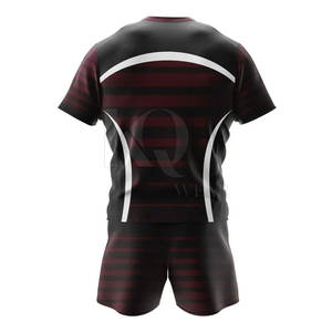 Uniforme de rugby personnalisé pour hommes, qualité supérieure, respirant, léger, maillot à manches courtes pour l'entraînement en équipe, les matchs, les sports de plein air - Product Image 3