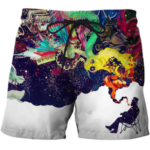 Customized Logo <b>Men's</b> Quick Dry Waterproof Swimming <b>Trunks</b> Shorts 2-in-1 Compression Liner Beach Board Shorts Solid - Product Image 6