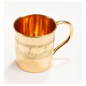 Modern Design Eco-Friendly Copper Beer <b>Mug</b> with Handle Matt Finished Barware Set for Parties Large Capacity <b>Enamel</b> and Metal - Product Image 6