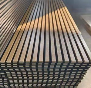 Panneau mural acoustique en MDF de conception spéciale, surface dorée, placage technique insonorisant, écologique, de bonne qualité et à prix abordable - Product Image 4