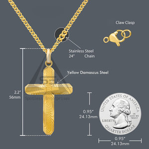 จี้เหล็กดามัสกัสอุปกรณ์เสริมแฟชั่นสไตล์ใหม่ปรับแต่งได้ - Product Image 3