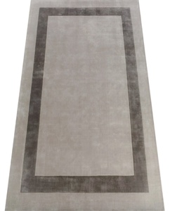 Tapis antidérapants en laine tuftée à la main au design moderne abstrait pour salon, décoration d'intérieur tendance - Product Image 5