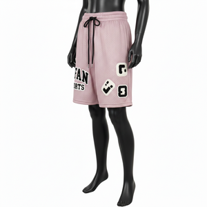 <b>Men</b> Mesh <b>Shorts</b> High Quality Polyester Mesh Fabric 150 GSM <b>Lightweight</b> Breathable Custom Applique Logo Workout Mesh <b>men's</b> <b>shorts</b> - Product Image 4