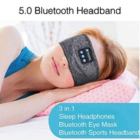 Bandeau audio Bluetooth sans fil pour le sport et le sommeil, masque oculaire musical, séchage rapide, 10 heures d'autonomie, confortable, 150 mAh, direct usine