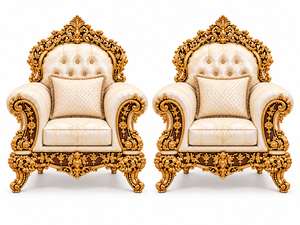 Royal Retro Style Maharaja Sofa Set for Home 3+1+1 Antique Gold Carved <b>Victorian</b> Living Room Furniture for Luxury Villas & Homes - Product Image 3