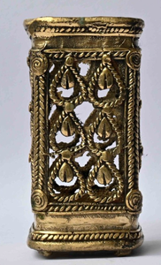 ที่วางปากกาทองเหลืองลายศิลปะชนเผ่า งานแฮนด์เมด ของตกแต่งโต๊ะทำงาน ของตกแต่งบ้าน ของสะสมที่ไม่เหมือนใคร ของขวัญสุดพิเศษ - Product Image 5