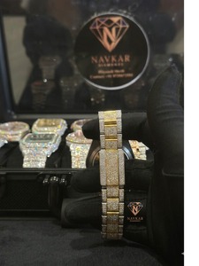 925 Silver VVS Moissanite Engagement Watch For Engagement Anniversary Available For Sale - Product Image 5