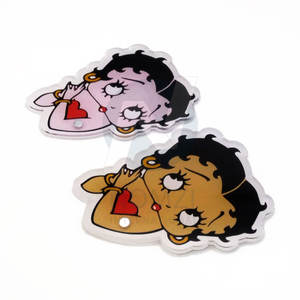 Últimos paletas de cristal personalizadas con logo para extensiones de pestañas, diseño Betty Boop, herramienta de belleza para pestañas postizas. - Product Image 4