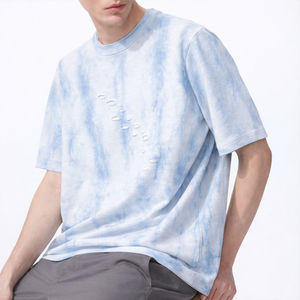 T-shirt oversize tie-dye pour homme, 220 g/m², streetwear, coton, fournisseur OEM, marque privée - Product Image 4