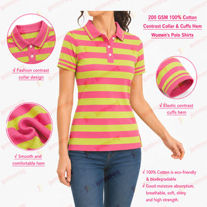 Camisetas Polo Personalizadas al por Mayor OEM Profesionales, Camisetas Polo de Mujer con Logotipo Bordado o Impreso Personalizado de Alta Calidad - Product Image 5