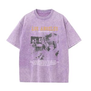 T-shirt Homme Manches Courtes Oversize Coupe Boxy Épaules Tombantes Décontracté Coton Ample Streetwear Imprimé Graphique Haut pour Homme Oversize Coupe Boxy - Product Image 1