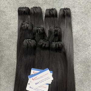 ผมต่อแบบเส้นตรงสีดำธรรมชาติ ผมแท้เวียดนาม แบบ Double Drawn คุณภาพพรีเมียม ขายดี - Product Image 2