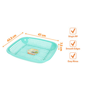 Cesta de plástico de calidad alimentaria para té, frutas secas, bocadillos, dulces y organización de almacenamiento de alimentos en la cocina del hogar. - Product Image 5