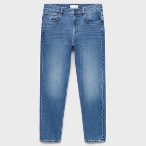 Pantalones Vaqueros de Mezclilla para Hombre, Corte Recto, Cintura Media, Ajuste Regular, Estilo Casual de Primavera, con Bolsillos, de Alta Calidad - Product Image 2