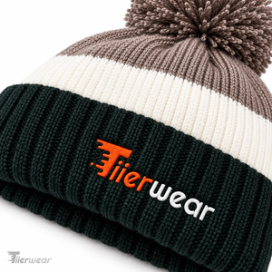 High Quality Custom Knitted Hats Chenille Jacquard Weave <b>Beanies</b> <b>with</b> <b>Pom</b>-poms Colorful Striped Thermal Winter Hats for unisex - Product Image 5