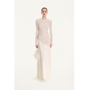 Vestidos elegantes para mujer listos para enviar, vestido largo antiarrugas con cuello en V, tacto suave, nuevo vestido al por mayor para mujer - Product Image 4