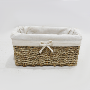 Seagrass Storage Basket Set with Liner Woven Organizer - Product Image 4