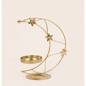 Golden <b>Christmas</b> Tree <b>Tea</b> <b>Light</b> Holder Set for Festive Home Decoration - Product Image 4