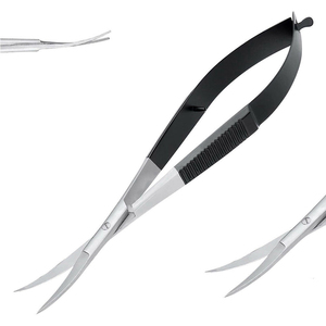 High Quality Stainless Steel Curved Spring Scissors Professional Hole Cuticle <b>Thread</b> <b>Cutter</b> Embroidery Snipps Precision Craft - Product Image 2