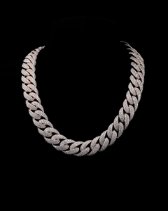 Collier chaîne cubaine de luxe en argent 925 plaqué or 18 carats, serti de moissanite, style hip-hop, pour hommes et femmes, prix abordable, qualité supérieure - Product Image 2