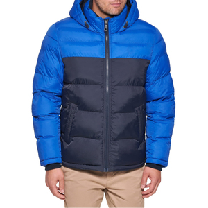 Unisex Premium Quality New Design Winter Puffer Jacket Patchwork Hooded Reversible Features Fashionable <b>Warm</b> Front Logo for - Product Image 6