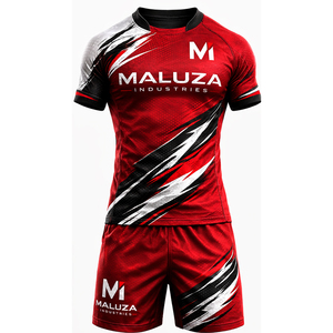 Camiseta de Rugby Sublimada de Alta Calidad para Liga 7V7, 100% Poliéster, Conjunto de Uniforme con Logotipo Personalizado, Ropa Deportiva Ligera de Secado Rápido - Product Image 1