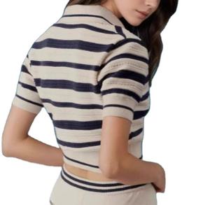 Nouvel ensemble sportif tricoté 2026 – Short décontracté à carreaux taille haute anti-plis pour femme – Tenue décontractée - Product Image 2