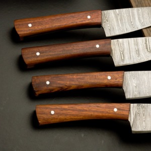4PCS Viking Art 67-Layer Damascus Steel <b>Sharp</b> Durable Steak <b>Knife</b> <b>Set</b> Handmade Chef <b>Knives</b> Ambidextrous Professional Cooking - Product Image 3