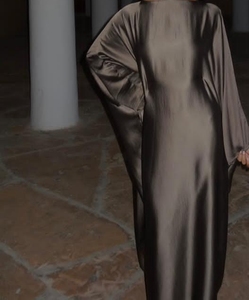 New Wholesale Dubai <b>Kaftan</b> Abaya for Women-Vintage Maxi Long Sleeve Polyester Islamic Clothing - Product Image 5