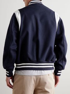 Veste universitaire tendance pour homme, personnalisée, avec boutons-pression, style baseball, bomber, Letterman, style universitaire, streetwear décontracté haut de gamme - Product Image 2