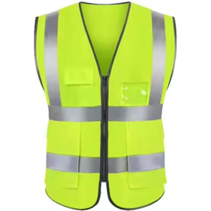 Chaleco de Seguridad Reflectante de Alta Visibilidad Personalizado al por Mayor, ANSI Clase 1, con LED Intermitente, Ropa de Trabajo de Invierno, Impermeable, para Exteriores - Product Image 2