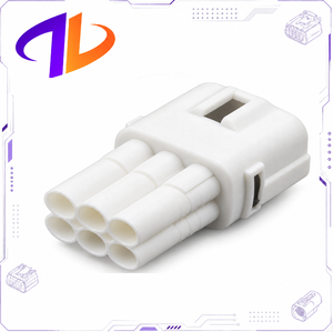 ขั้วต่อสายไฟรถยนต์แบบ 6 พิน ตัวผู้/ตัวเมีย  6188-0382  หน้าสัมผัสทองแดง  ตัวเรือนไนลอน สำหรับซ่อมชุดสายไฟ - Product Image 1